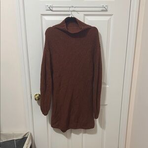 Burnt orange / rust / brown Women's Sweater dress